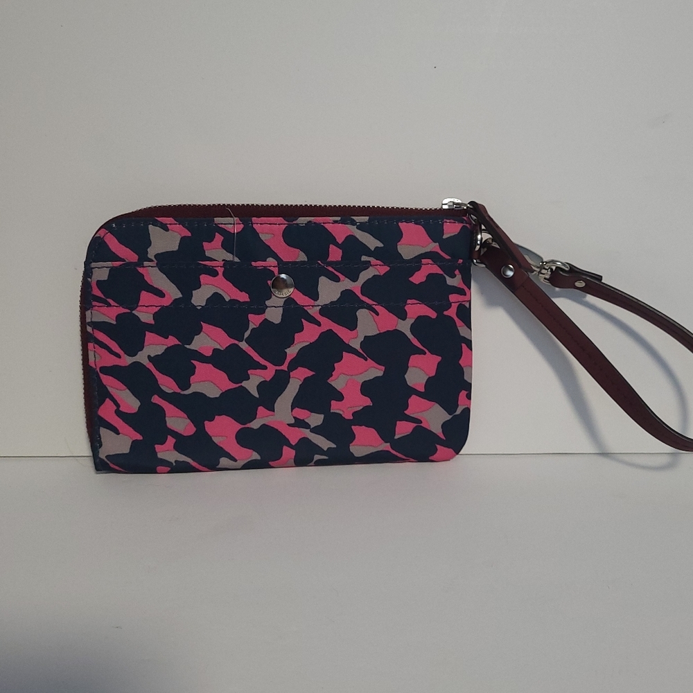 Fossil Key-Per Cheetah Print Pattern Color Navy/ … - image 1